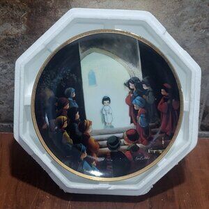 Precious Moments Decorative Plate Hamilton Jesus in the Temple 1992